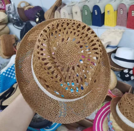 Nafas oladigan qog'oz ichi bo'sh yozgi shlyapa