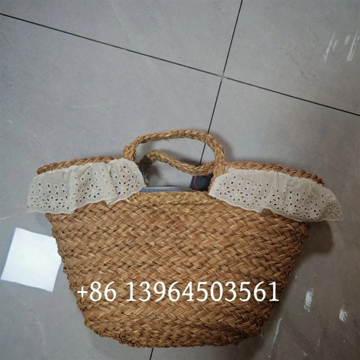 Haqiqiy somon plyaj plyaji Tote sumkalar