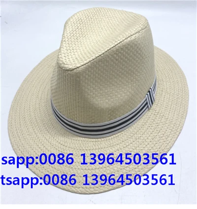 Panama shlyapasi erkaklar somon shapkasi qattiq rang