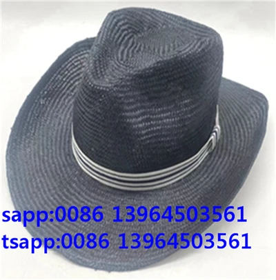 Qora Fedora qalpoqli erkaklar uchun ochiq panama qalpog'i