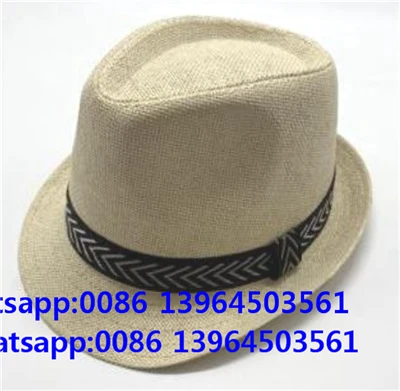 Ayol erkaklar Fedora plyaj shlyapasi